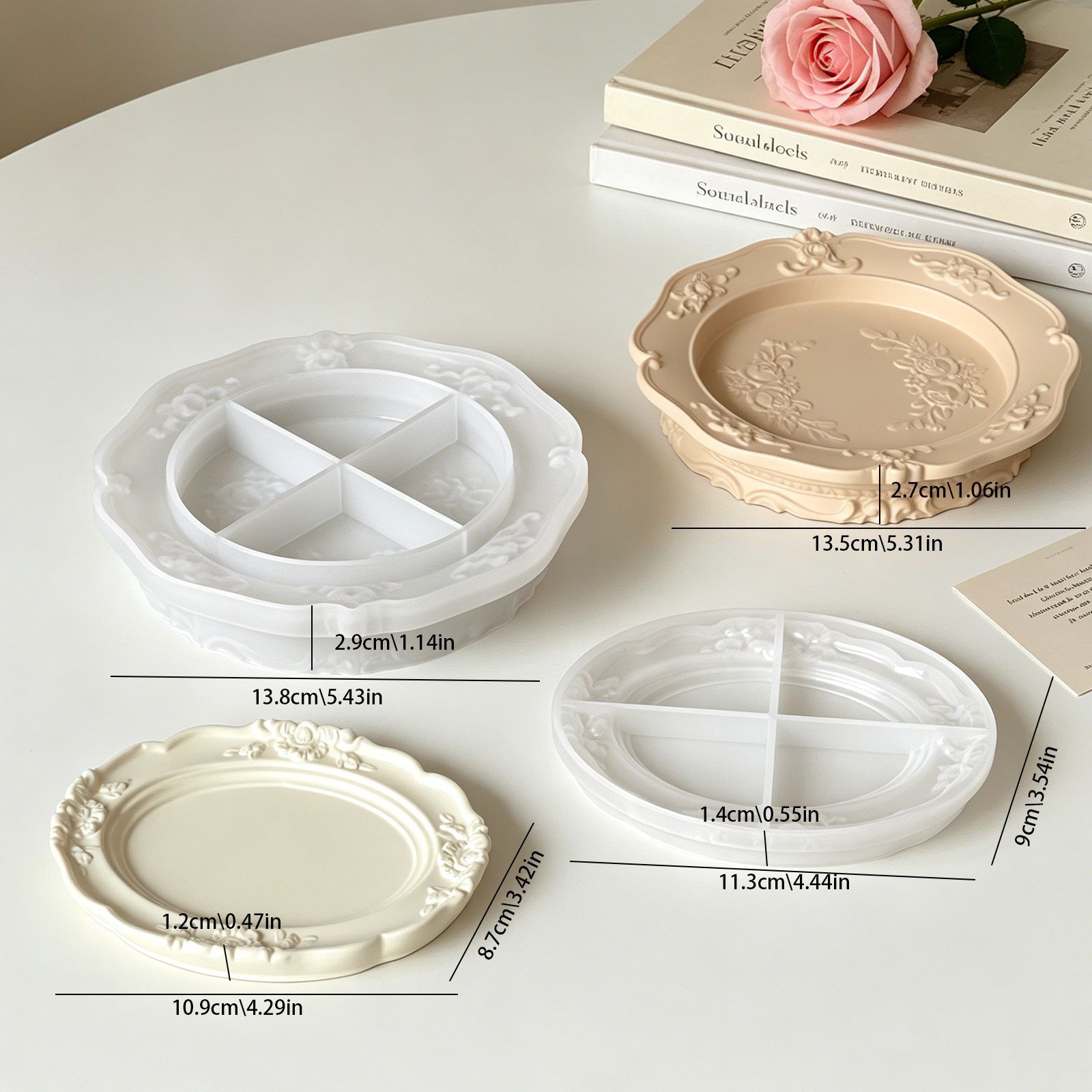 قالب سيليكون أنيق بتصميم باروك - مراجعة Soap Making Kits وسعره
