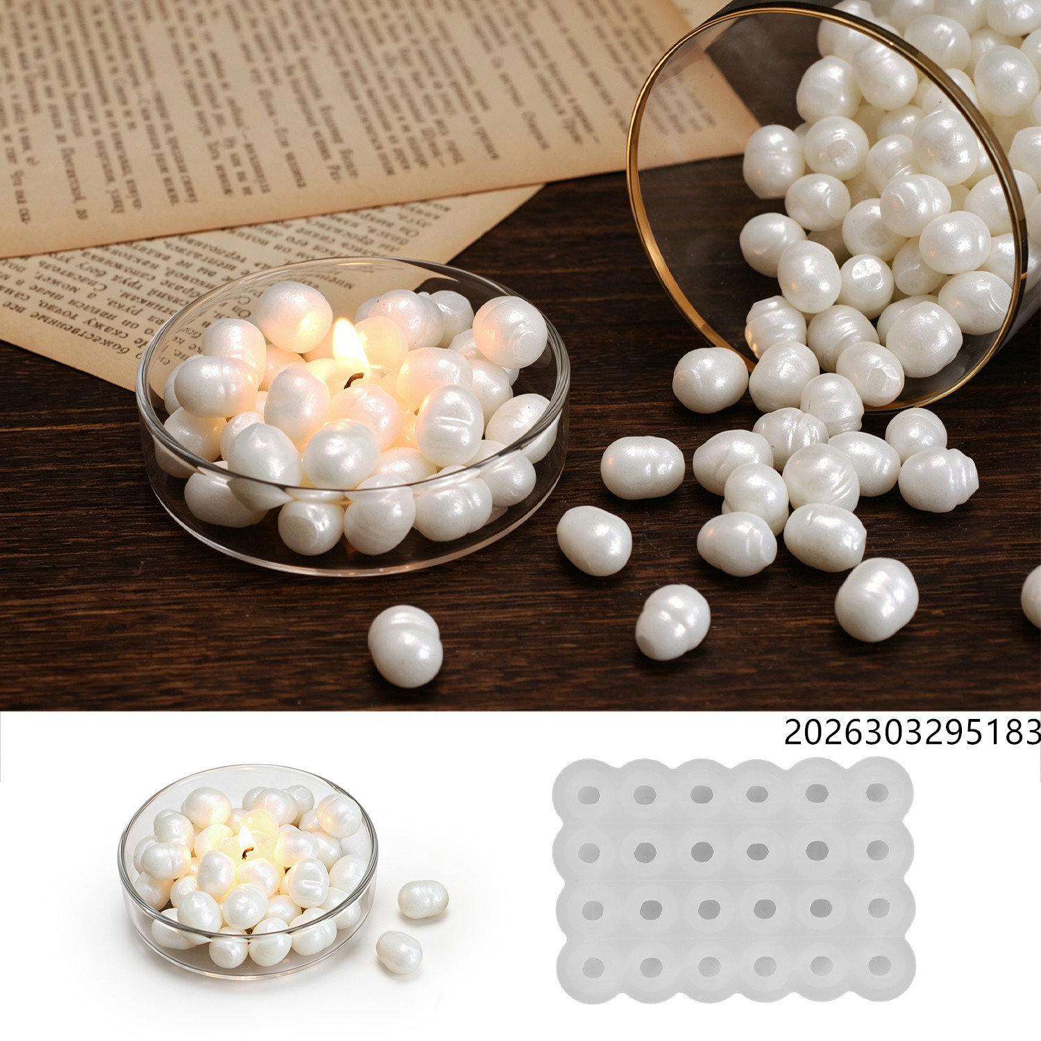 قالب شمع علاجي بتصميم لؤلؤ الب - مراجعة Soap Making Kits وسعره