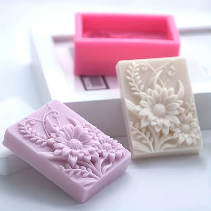 ثلاثية الأبعاد زهرة مربع الصاب - مراجعة Soap Making Lye وسعره