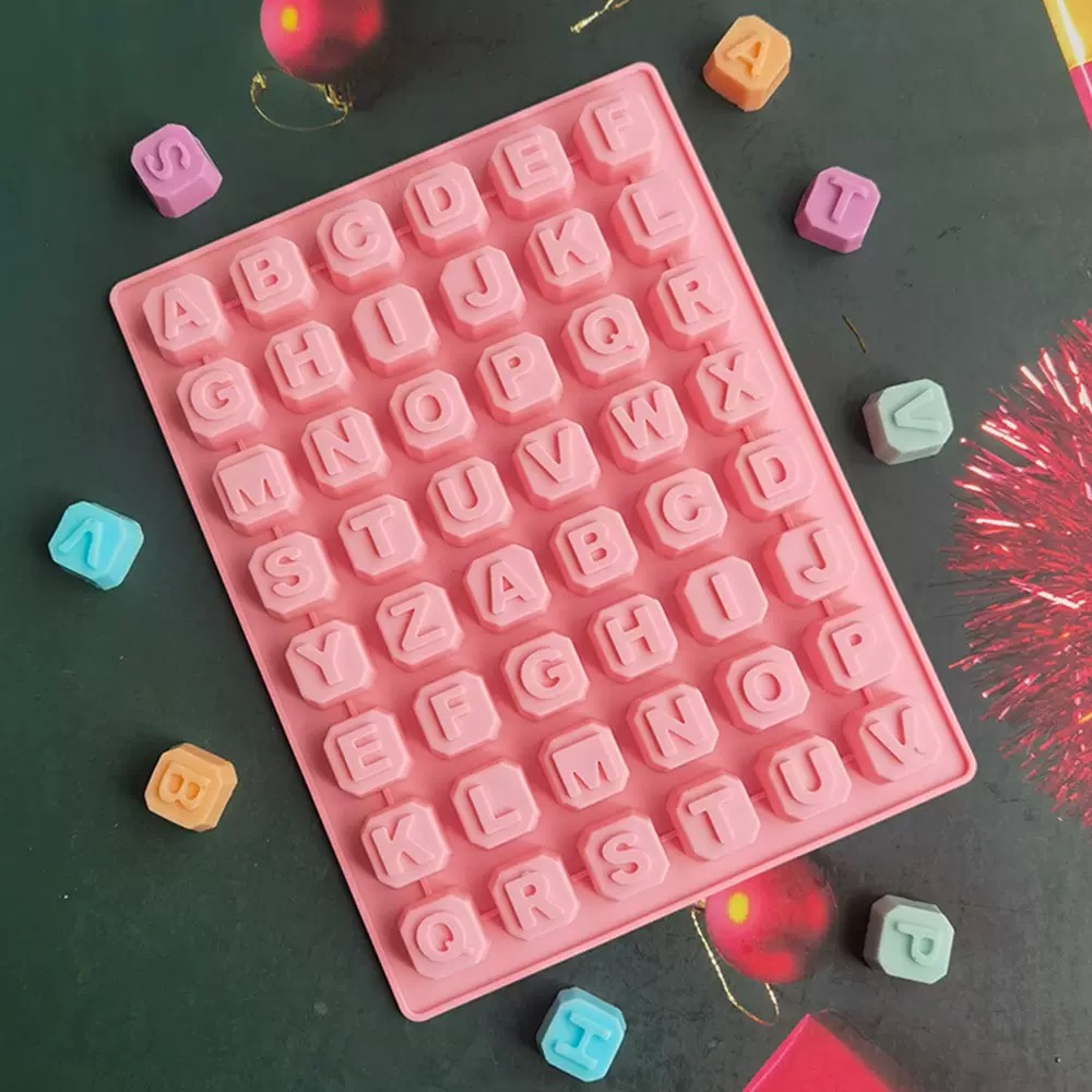 48 حرف الأبجدية Enghish رسالة  - مراجعة Soap Mold Silicone Loaf وسعره