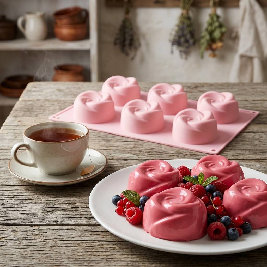 قالب سيليكون على شكل وردة بـ 6 - مراجعة Soap Mold Silicone Loaf وسعره